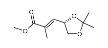2-Propenoic acid, 3-(2,2-dimethyl-1,3-dioxolan-4-yl)-2-methyl-, methyl ester, [S-(Z)]- (9CI) 结构式