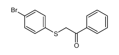 2-[(4-溴苯基)硫代]-1-苯基乙酮 结构式