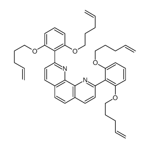 2,9-双[2,6-双(4-戊烯氧基)苯基]-1,10-菲咯啉 结构式