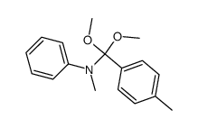 Benzenemethanamine, α,α-dimethoxy-N,4-dimethyl-N-phenyl- 结构式