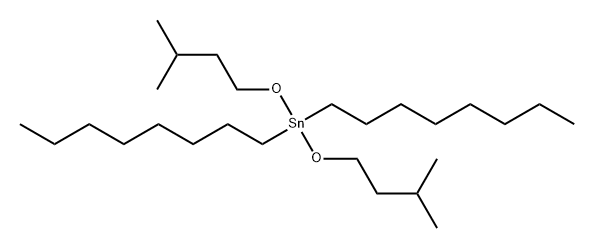 Stannane, bis(3-methylbutoxy)dioctyl- 结构式