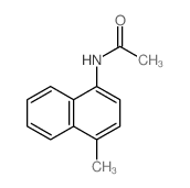 N-(4-甲基-1-萘基)乙酰胺 结构式