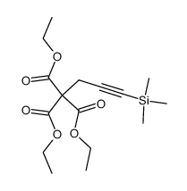 Propanetricarboxylic acid, 2-[3-(trimethylsilyl)-2-propyn-1-yl]-, 1,2,3-triethyl ester 结构式