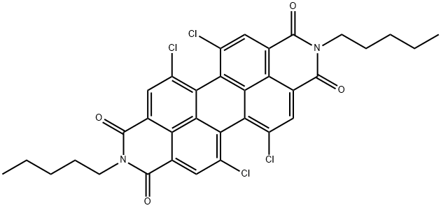 5,6,12,13-四氯-2,9-二戊基蒽并[2,1,9-def:6,5,10-d'e'f']二异喹啉-1,3,8,10(2H,9H)-四酮 结构式