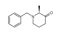 (2S)-1-苄基-2-甲基哌啶-3-酮 结构式