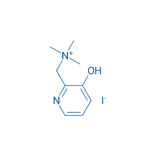 3-羟基-N,N,N-三甲基-2-吡啶甲铵碘化物 结构式