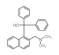 2-[(二甲氨基)甲基]-α,α-二苯基-1-萘甲醇 结构式