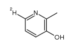 2-甲基-3-羟基吡啶-6-d 结构式