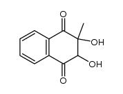 顺-2,3-二羟基-2-甲基-2,3-二氢-1,4-萘二酮 结构式