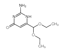 2-氨基-6-(二乙氧基甲基)-4(1H)-吡啶酮 结构式