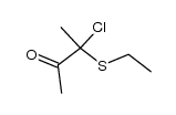 2-Butanone, 3-chloro-3-(ethylthio)- 结构式