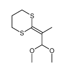 2-(2,2-二甲氧基-1-甲基亚乙基)-1,3-二噻烷 结构式