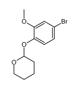 2-(4-溴-2-甲氧基苯氧基)四氢2H吡喃 结构式