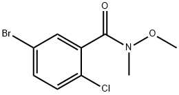 5-溴-2-氯-N-甲氧基-N-甲基苯甲酰胺 结构式