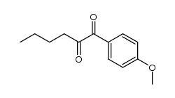 1-(4-甲氧基苯基)-1,2-己二酮 结构式