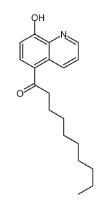 1-(8-羟基-5-喹啉基)-1-癸酮 结构式