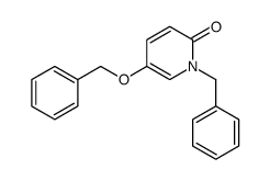 2(1H)-Pyridinone, 5-(phenylmethoxy)-1-(phenylmethyl)- 结构式