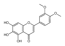 2-(3,4-二甲氧基苯基)-5,6,7-三羟基-4H-苯并吡喃-4-酮 结构式