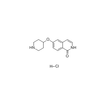 6-(哌啶-4-氧基)异喹啉-1(2H)-酮盐酸盐 结构式