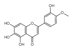 5,6,7-三羟基-2-(3-羟基-4-甲氧基苯基)-4H-苯并吡喃-4-酮 结构式