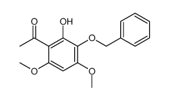1-[2-Hydroxy-4,6-dimethoxy-3-(phenylmethoxy)phenyl]ethanone 结构式