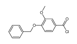 3-甲氧基-4-(苄氧基)苯甲酰氯 结构式