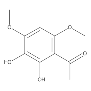 1-(2,3-二羟基-4,6-二甲氧基苯基)乙酮 结构式