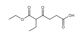 2-乙基-3-氧代己二酸 1-乙酯 结构式