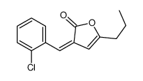 3-[(2-氯苯基)亚甲基]-5-丙基-2(3H)-呋喃酮 结构式