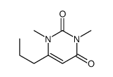 1,3-二甲基-6-丙基-2,4(1H,3H)-嘧啶二酮 结构式