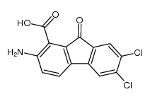 2-氨基-6,7-二氯-9-氧代-9H-芴-1-羧酸 结构式