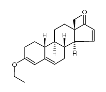 3-乙氧基-13-乙基-孕甾-3,5,15-三烯-17-酮 结构式