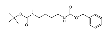 Carbamic acid, N-[4-[[(1,1-dimethylethoxy)carbonyl]amino]butyl]-, phenylmethyl ester 结构式
