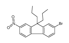9H-Fluorene, 2-bromo-7-nitro-9,9-dipropyl- 结构式