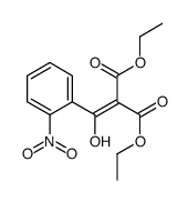 Propanedioic acid, 2-[hydroxy(2-nitrophenyl)methylene]-, 1,3-diethyl ester 结构式