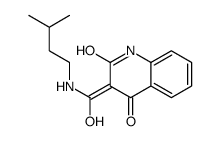 3-Quinolinecarboxamide, 1,2-dihydro-N-hydroxy-N-(3-methylbutyl)-2-oxo- 结构式