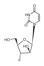 3'-Deoxy-3'-fluoro-beta-D-arabinouridine 结构式