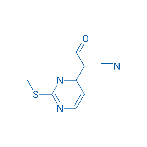 2-(2-甲硫基嘧啶-4-基)-3-氧代丙腈 结构式
