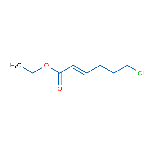 (E)-6-氯己基-2-烯酸乙酯 结构式