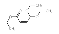 顺式-4,4-二乙氧基-2-丁烯酸乙酯 结构式