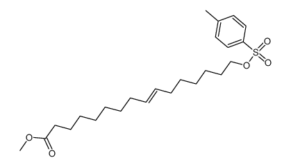 9-Hexadecenoic acid, 16-[[(4-methylphenyl)sulfonyl]oxy]-, methyl ester, (E)- (9CI) 结构式