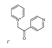 1-[2-氧代-2-(4-吡啶基)乙基]吡啶鎓碘化物 结构式