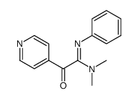 N,N-二甲基-2-氧代-N'-苯基-2-(吡啶-4-基)乙脒 结构式