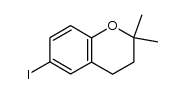 3,4-二氢-6-碘-2,2-二甲基-2H-1-苯并吡喃 结构式