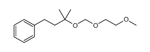 Benzene, [3-[(2-methoxyethoxy)methoxy]-3-methylbutyl]- 结构式