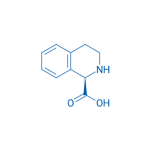 (R)-1,2,3,4-四氢-1-异喹啉甲酸 结构式