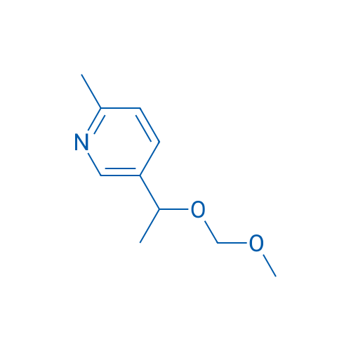 5-(1-(MethoxyMethoxy)ethyl)-2-Methylpyridine 结构式
