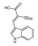 2-氰基-3-(1H-吲哚-3-基)丙烯酸 结构式