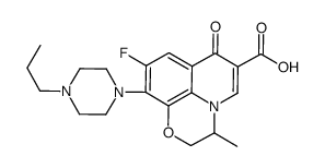 7H-Pyrido[1,2,3-de]-1,4-benzoxazine-6-carboxylicacid, 9-fluoro-2,3-dihydro-3-methyl-7-oxo-10-(4-propyl-1-piperazinyl)- 结构式