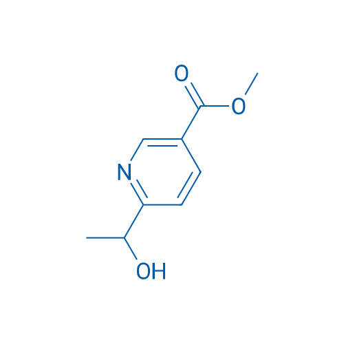 6-(1-羟基乙基)烟酸甲酯 结构式